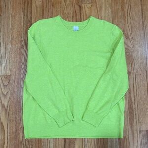 A New Day Chartreuse Crew Neck Sweater